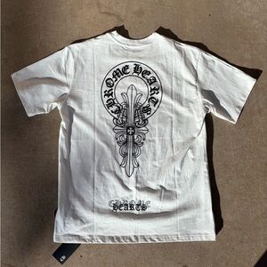 Chrome Hearts White Tee with Black Graphic